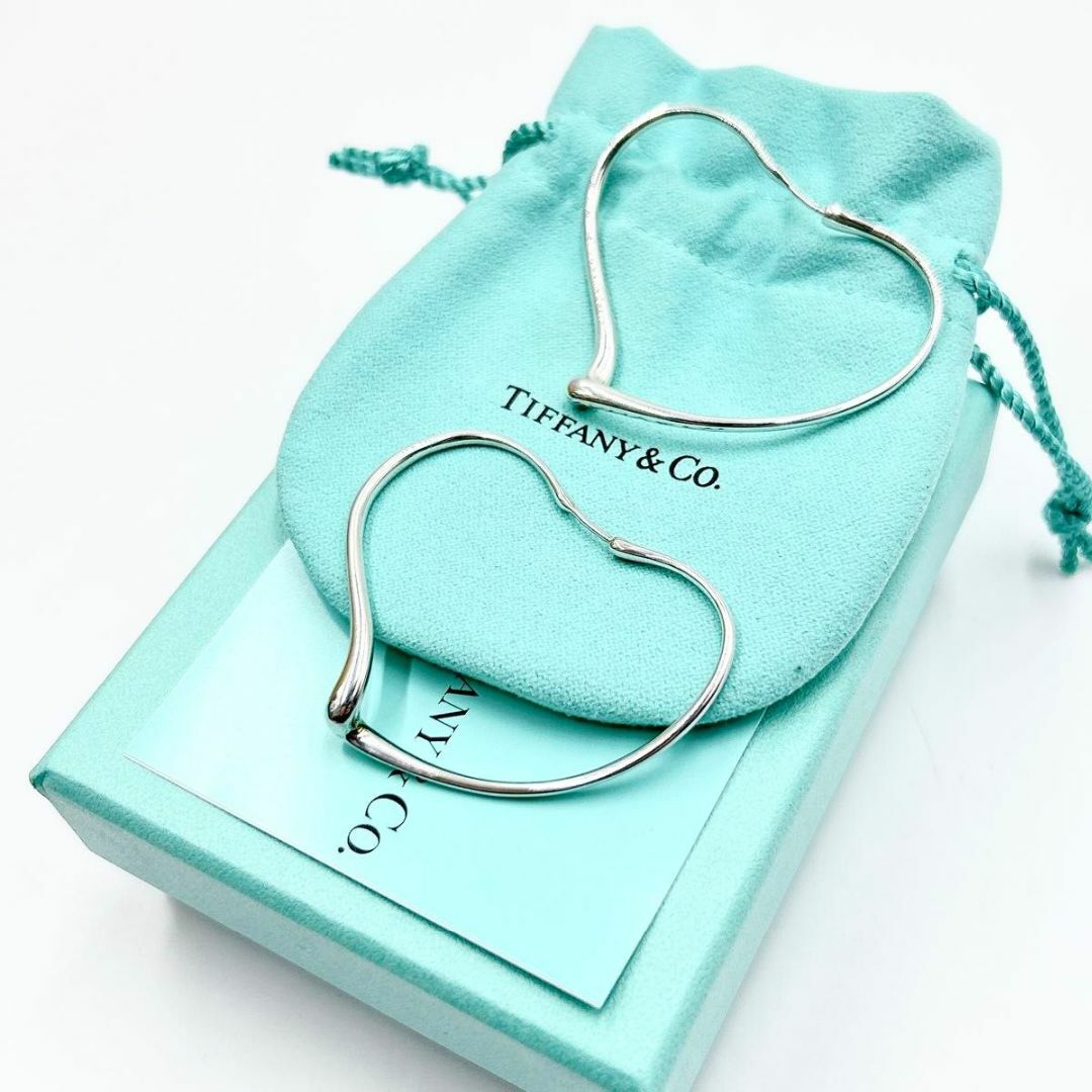 Tiffany & Co. - Tiffany ティファニー ハート フープ ピアス Tiffany & Co. - Tiffany ティファニー ハート フープ ピアス