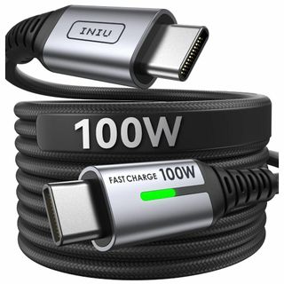 INIU USB Type C ケーブル 100W 5A PD QC対応 急速充(PC周辺機器)