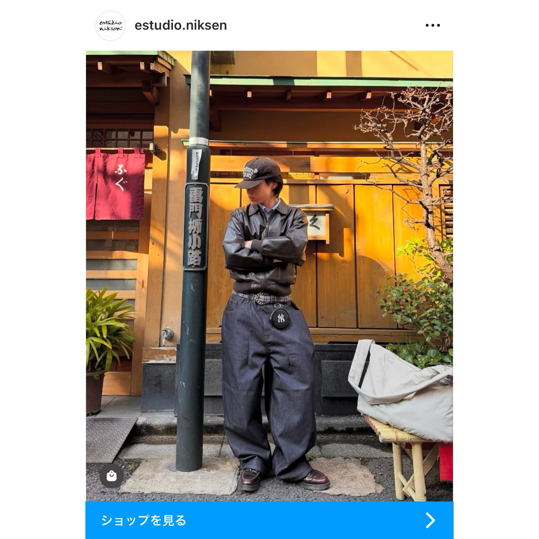 estudio niksen raw denim balloon jeans 1の通販 by げんた's estudio niksen raw denim balloon jeans 1の通販 by げんた's