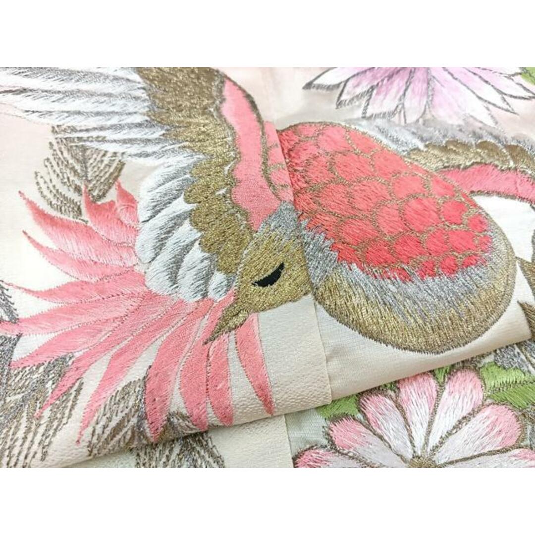 平和屋着物□豪華振袖 駒刺繍 鳳凰花文 暈し染め 金銀彩 正絹 平和屋着物□豪華振袖 駒刺繍 鳳凰花文 暈し染め 金銀彩 正絹