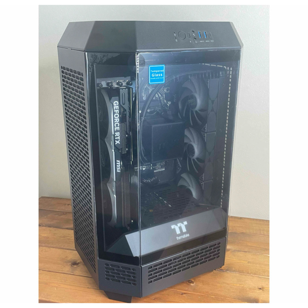 intel - ThermaltakeデスクトップPCcorei713700fRTX4070Tiの通販 intel - ThermaltakeデスクトップPCcorei713700fRTX4070Tiの通販