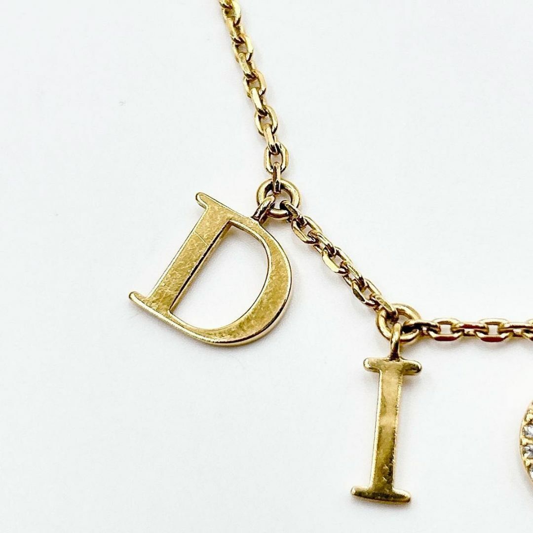 【希望者のみラッピング無料】 - Dior クリスチャンディオール ラインストーン ロゴネックレス ネックレス(トップつき)