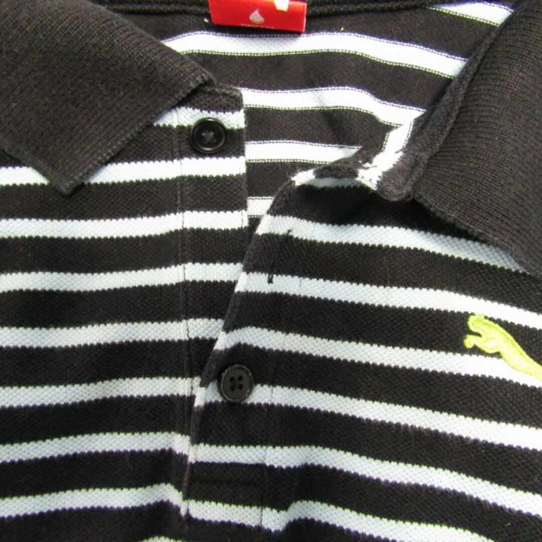 PUMA - プーマ ポロシャツ 半袖 トップス ボーダー スポーツ PUMA - プーマ ポロシャツ 半袖 トップス ボーダー スポーツ