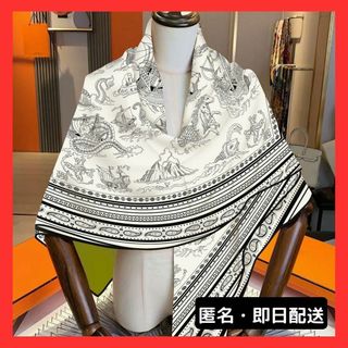 HERMES - 美品 エルメス カレ ジェアン 140 FOLKLORE フォルク HERMES - 美品 エルメス カレ ジェアン 140 FOLKLORE フォルク
