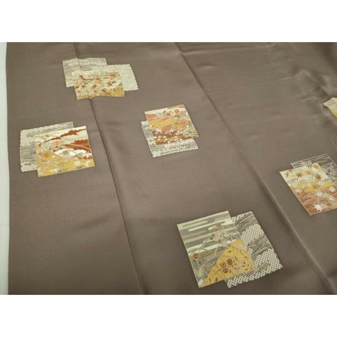 平和屋着物○銀座きしや 訪問着 駒刺繍 色紙重ね吉祥花文 金彩 平和屋着物○銀座きしや 訪問着 駒刺繍 色紙重ね吉祥花文 金彩