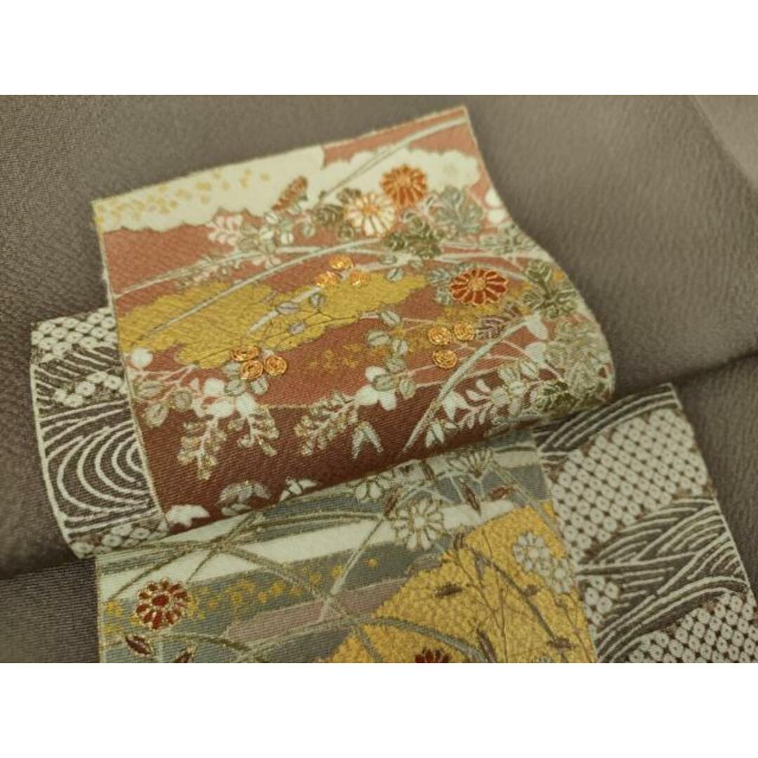 平和屋着物○銀座きしや 訪問着 駒刺繍 色紙重ね吉祥花文 金彩 平和屋着物○銀座きしや 訪問着 駒刺繍 色紙重ね吉祥花文 金彩