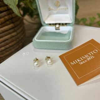 MIKIMOTO - ミキモト ピアス パール 真珠 6.3mm ダイヤ MIKIMOTO - ミキモト ピアス パール 真珠 6.3mm ダイヤ