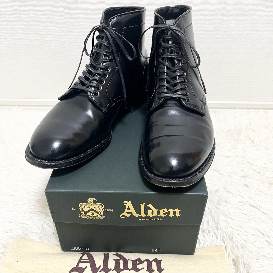 Alden - 美品✨オールデン 4562H ブーツ コードバン 黒 Alden - 美品✨オールデン 4562H ブーツ コードバン 黒