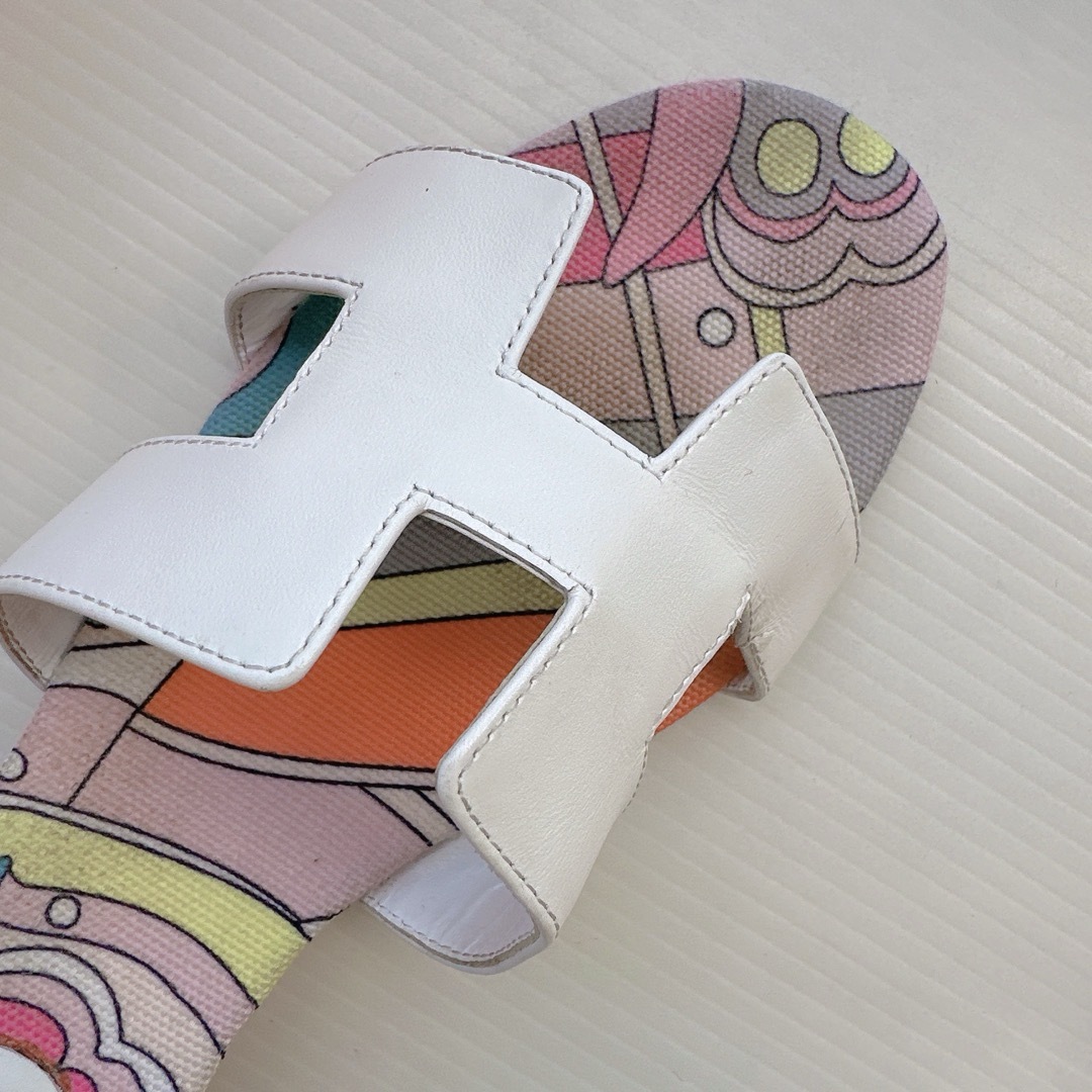HERMES - HERMES エルメス オラン サンダル ミュール フラット HERMES - HERMES エルメス オラン サンダル ミュール フラット