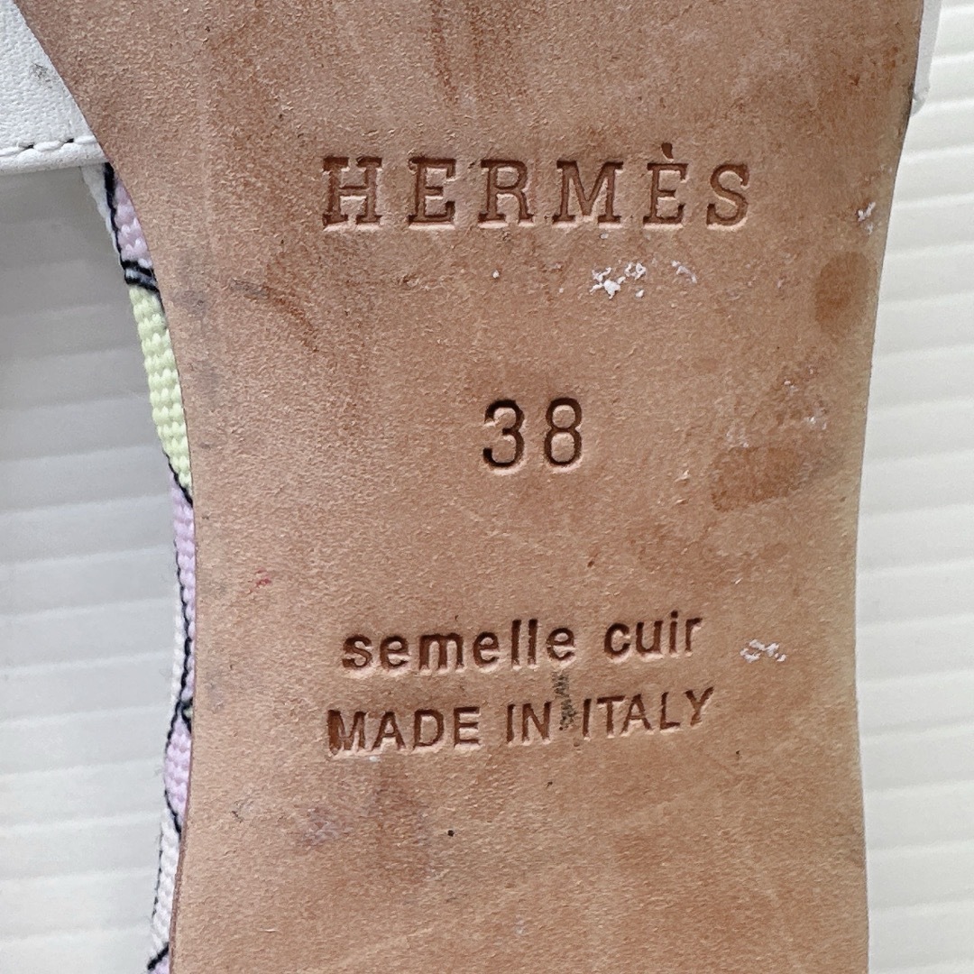 HERMES - HERMES エルメス オラン サンダル ミュール フラット HERMES - HERMES エルメス オラン サンダル ミュール フラット