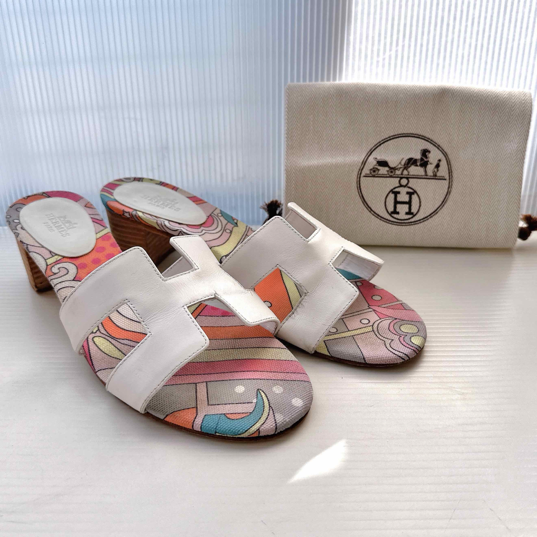 HERMES - HERMES エルメス オラン サンダル ミュール フラット HERMES - HERMES エルメス オラン サンダル ミュール フラット