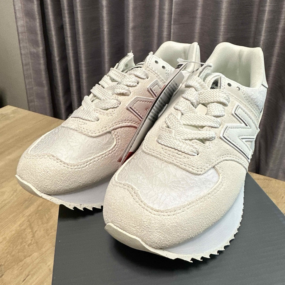 New Balance - 新品タグ付き ニューバランス574+ 厚底 レース New Balance - 新品タグ付き ニューバランス574+ 厚底 レース