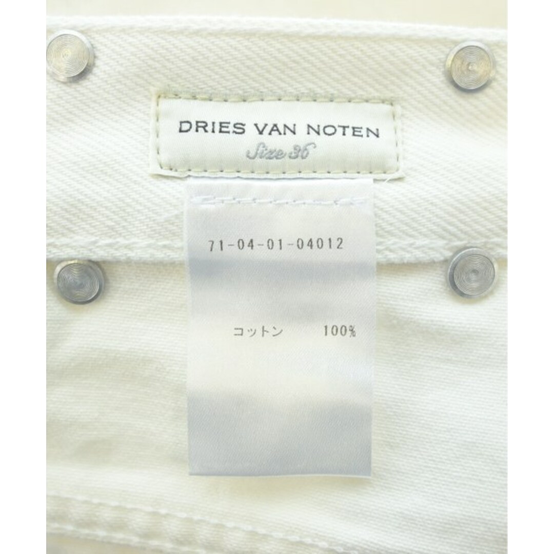 DRIES VAN NOTEN - DRIES VAN NOTEN デニムパンツ 36(S位) 白 DRIES VAN NOTEN - DRIES VAN NOTEN デニムパンツ 36(S位) 白
