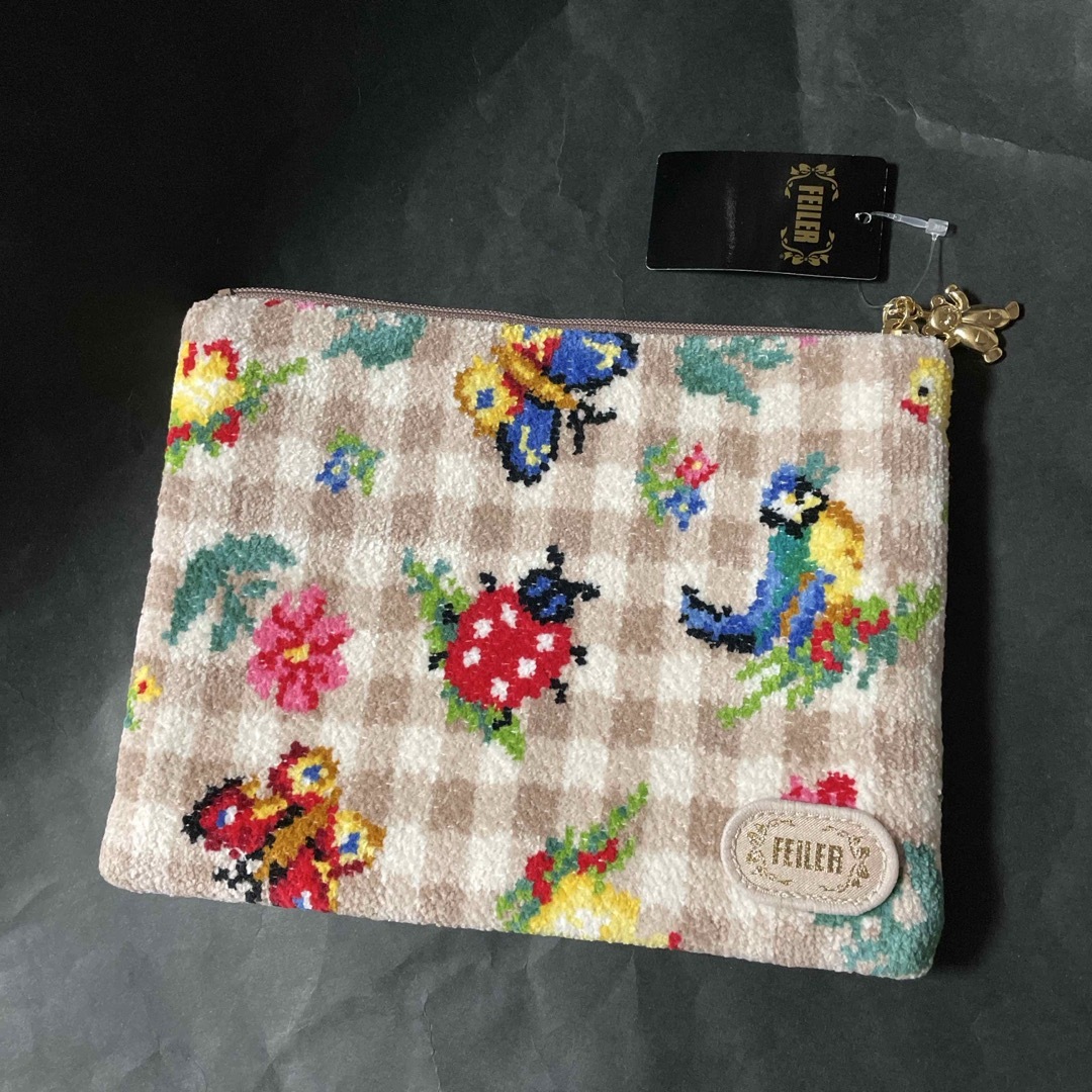 FEILER - 新品☆FEILERフェイラー☆ポーチ☆ハイジチェック FEILER - 新品☆FEILERフェイラー☆ポーチ☆ハイジチェック