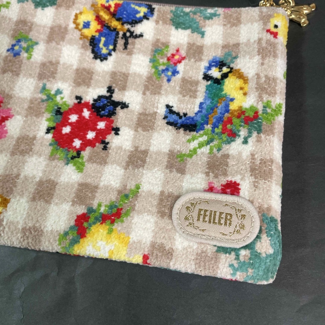 大人気新作 FEILER - 新品☆FEILERフェイラー☆ポーチ☆ハイジチェック バッグ