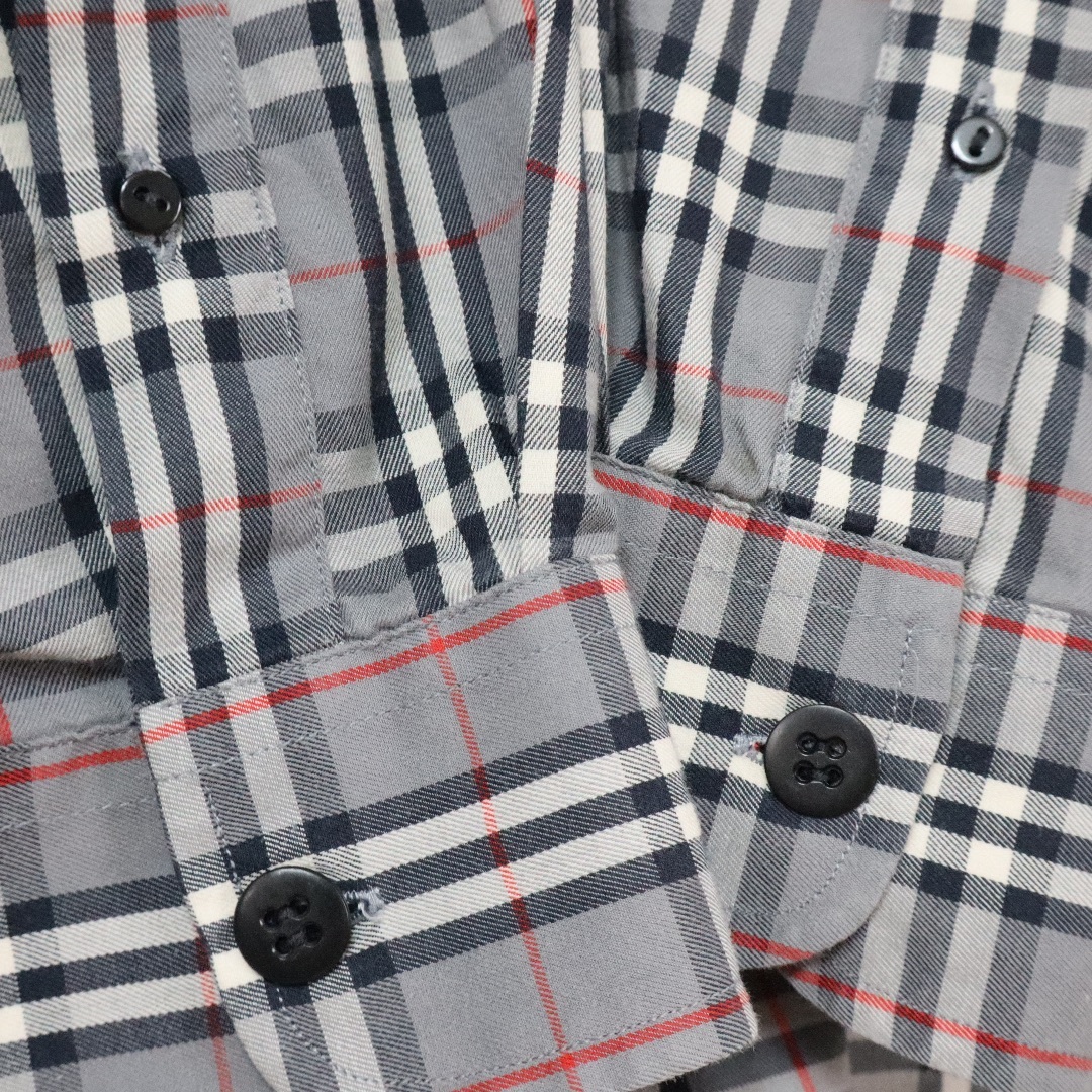 BURBERRY - 【90s】バーバリーズ BDシャツ ノバチェク柄 刺繍 BURBERRY - 【90s】バーバリーズ BDシャツ ノバチェク柄 刺繍