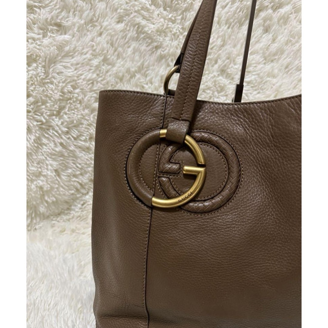 GUCCI - 大容量 レア オールド グッチ GG 金具 オール レザー GUCCI - 大容量 レア オールド グッチ GG 金具 オール レザー