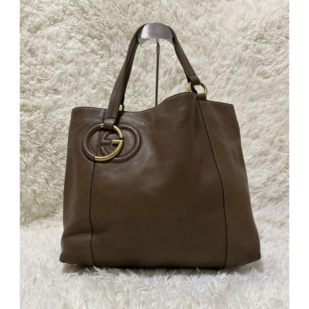 GUCCI - 大容量 レア オールド グッチ GG 金具 オール レザー GUCCI - 大容量 レア オールド グッチ GG 金具 オール レザー
