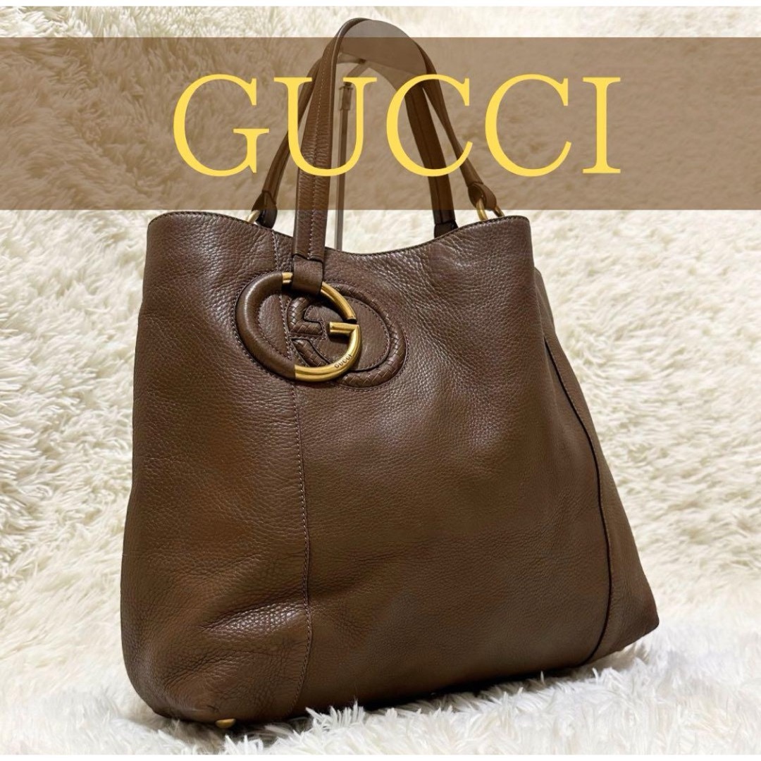 GUCCI - 大容量 レア オールド グッチ GG 金具 オール レザー GUCCI - 大容量 レア オールド グッチ GG 金具 オール レザー