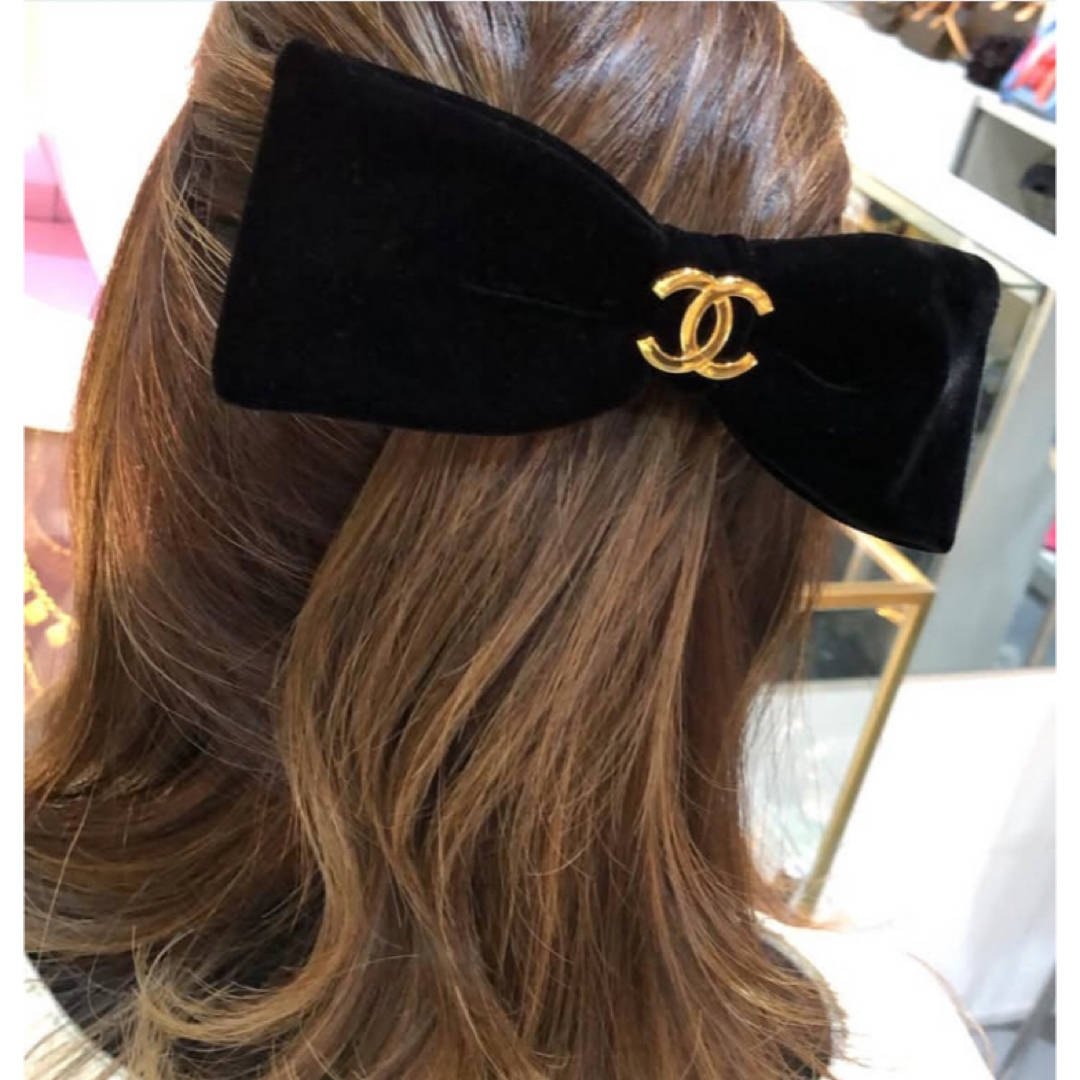 CHANEL - 極美品 90年代初期 CHANEL ヴィンテージ ベロア リボン CHANEL - 極美品 90年代初期 CHANEL ヴィンテージ ベロア リボン