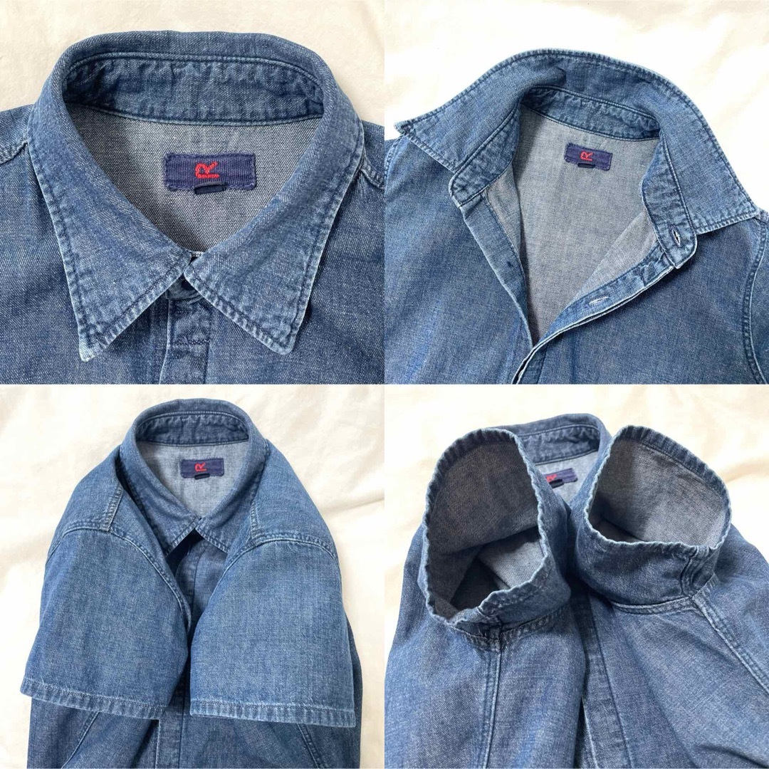 45R - 美品【45R】デニムシャツ インディゴブルー M相当 日本製 45R - 美品【45R】デニムシャツ インディゴブルー M相当 日本製