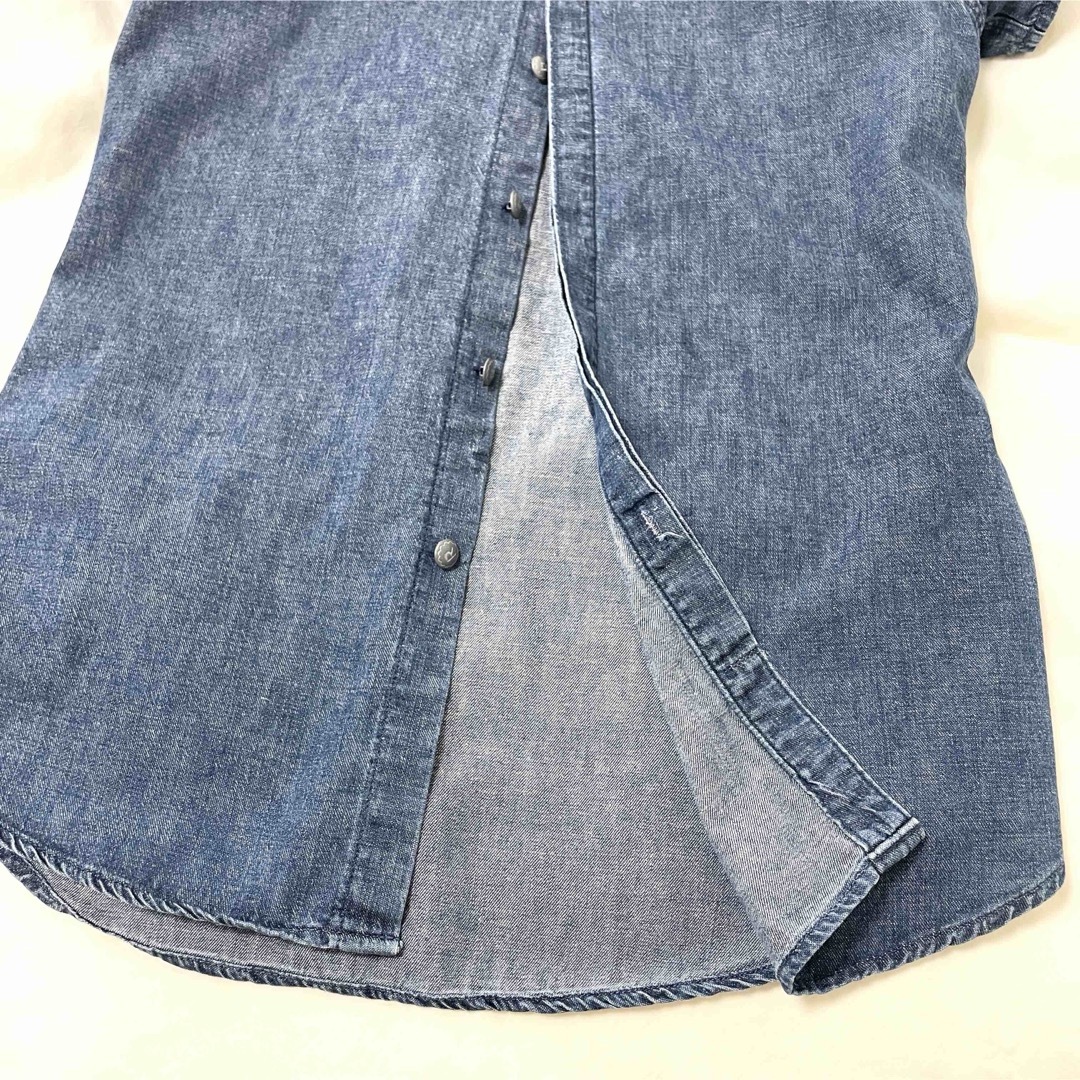 45R - 美品【45R】デニムシャツ インディゴブルー M相当 日本製 45R - 美品【45R】デニムシャツ インディゴブルー M相当 日本製