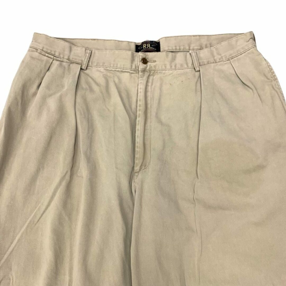 RRL - ダブルアールエル チノパンツ 90S 三ツ星タグ ベージュ RRL - ダブルアールエル チノパンツ 90S 三ツ星タグ ベージュ