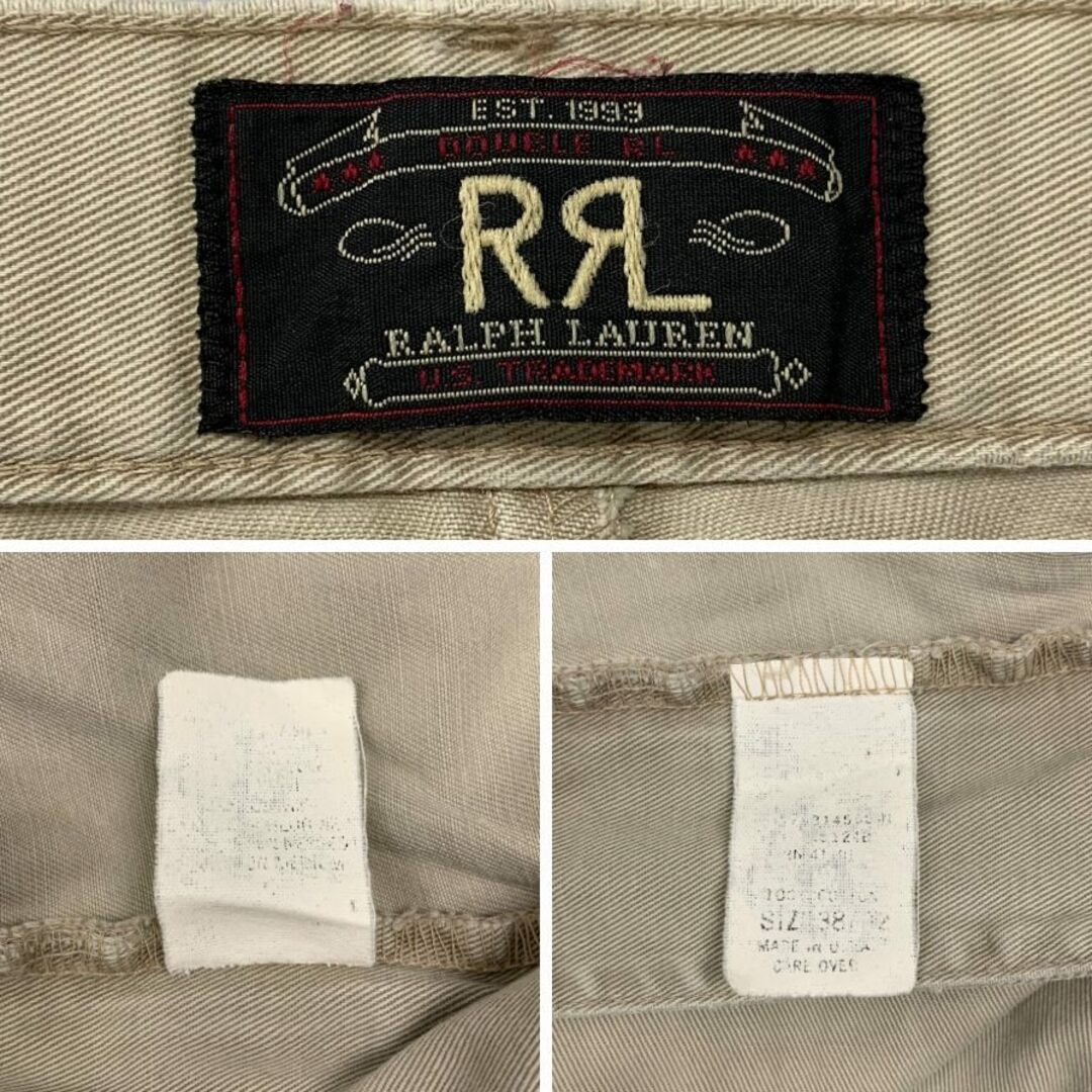 RRL - ダブルアールエル チノパンツ 90S 三ツ星タグ ベージュ RRL - ダブルアールエル チノパンツ 90S 三ツ星タグ ベージュ