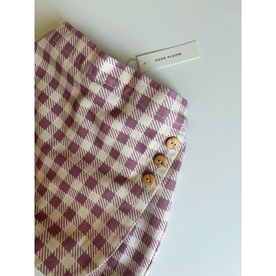 SOOR PLOOM - soor ploom olive skort- gingham zinniaの通販 by SOOR PLOOM - soor ploom olive skort- gingham zinniaの通販 by