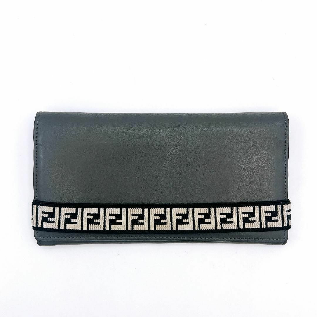 FENDI - フェンディ ズッカ柄 二つ折り ロングウォレット 長財布 FENDI - フェンディ ズッカ柄 二つ折り ロングウォレット 長財布