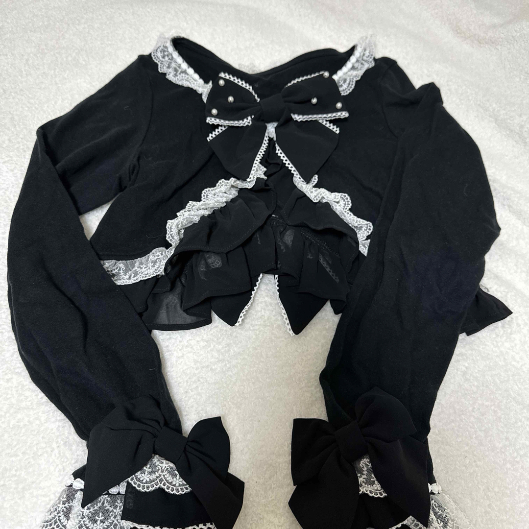 Angelic Pretty - カットソーボレロ 黒×白の通販 by shop Angelic Pretty - カットソーボレロ 黒×白の通販 by shop