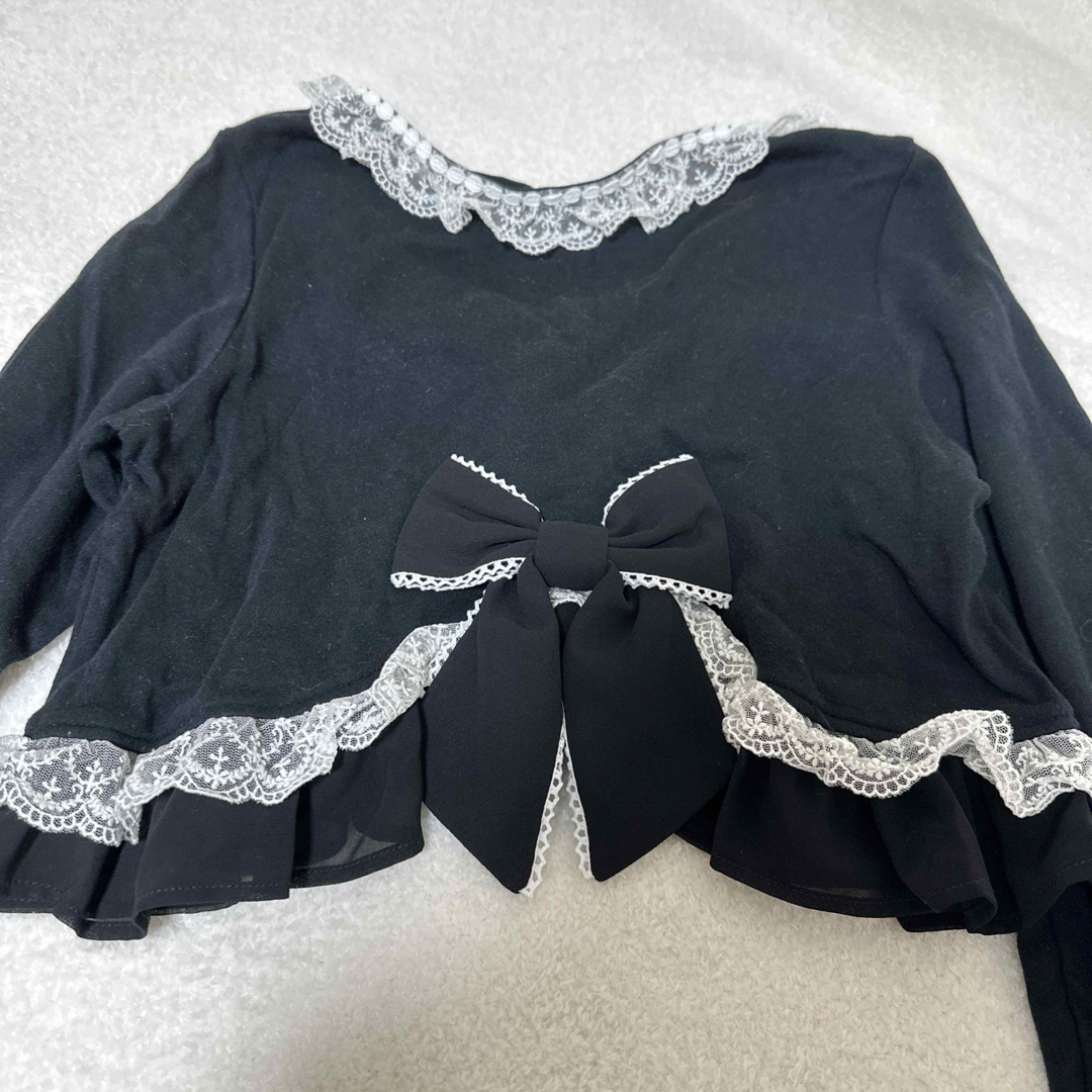 Angelic Pretty - カットソーボレロ 黒×白の通販 by shop Angelic Pretty - カットソーボレロ 黒×白の通販 by shop