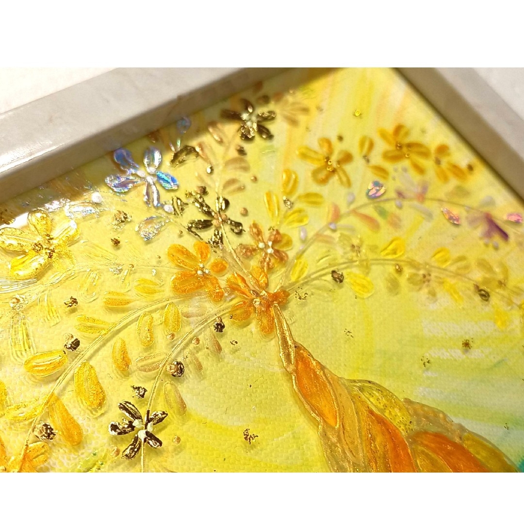 風水開運絵画*輝く幸せの招財樹〜花咲く光樹〜 金のなる木 花 風水開運絵画*輝く幸せの招財樹〜花咲く光樹〜 金のなる木 花