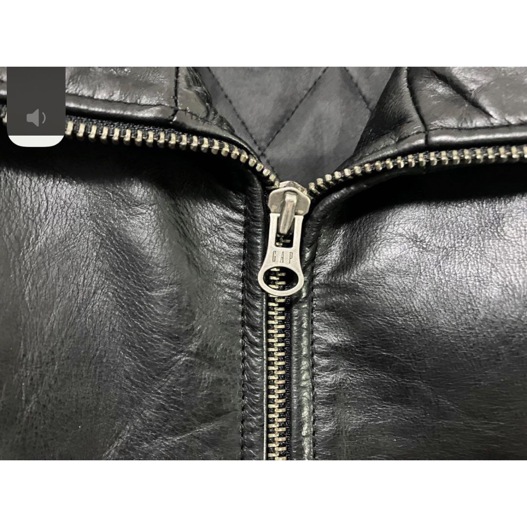 90s OLD GAP BLACK Leather Jacketの通販 by マイケル's shop 90s OLD GAP BLACK Leather Jacketの通販 by マイケル's shop