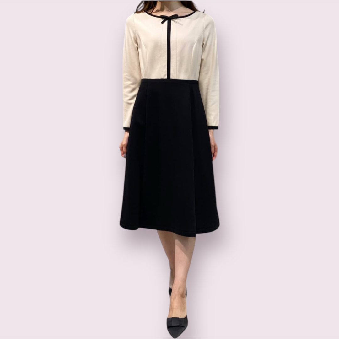 TOCCA - 美品 TOCCA 洗える LUCE 長袖 9号 2ブラック ベージュ TOCCA - 美品 TOCCA 洗える LUCE 長袖 9号 2ブラック ベージュ