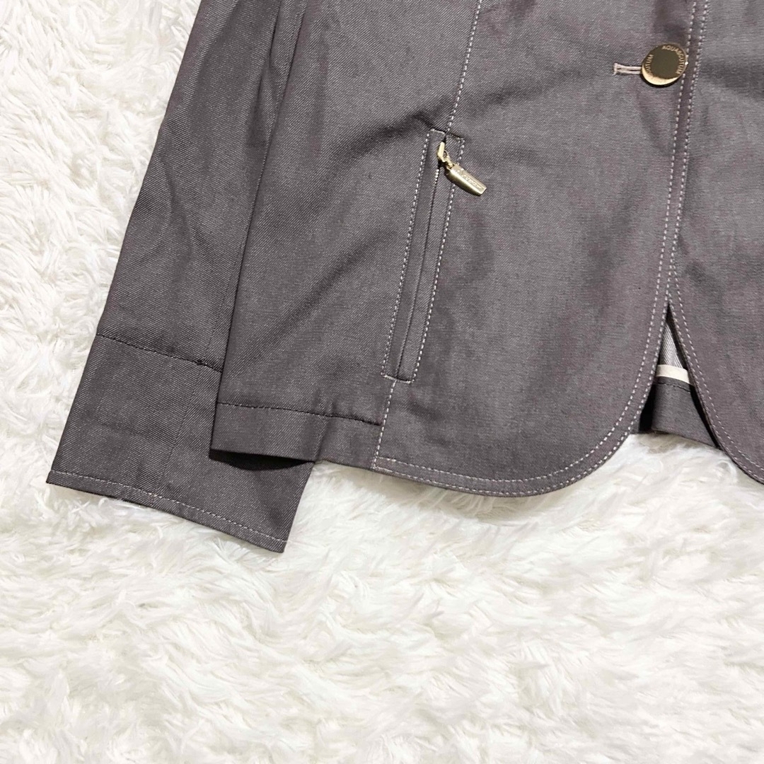 AQUA SCUTUM - 希少 シルク Aquascutum テーラード ジャケット AQUA SCUTUM - 希少 シルク Aquascutum テーラード ジャケット