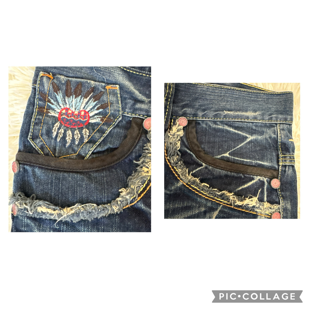 REDPEPPER - REDPEPPER レッドペッパー デニム ジーンズ 刺繍 REDPEPPER - REDPEPPER レッドペッパー デニム ジーンズ 刺繍