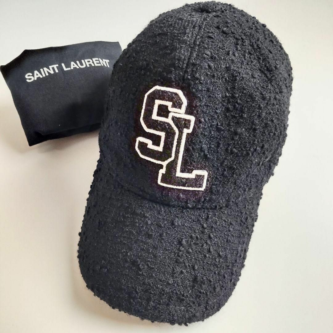 SAINT LAURENT - 美品 サンローランパリ ツイード SL ロゴ SAINT LAURENT - 美品 サンローランパリ ツイード SL ロゴ