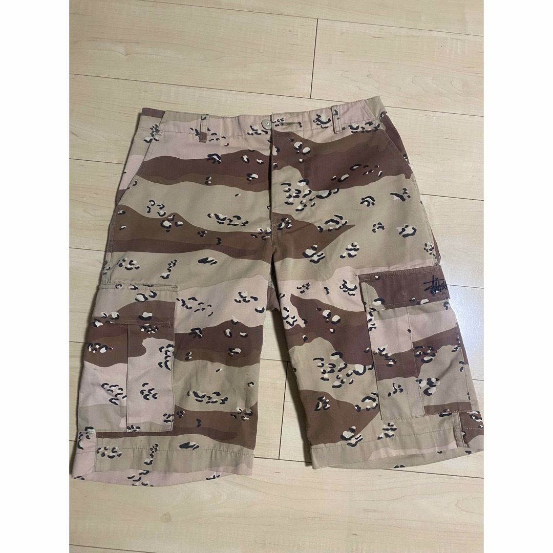 STUSSY - old Stussy チョコチップカモカーゴショートパンツ M STUSSY - old Stussy チョコチップカモカーゴショートパンツ M