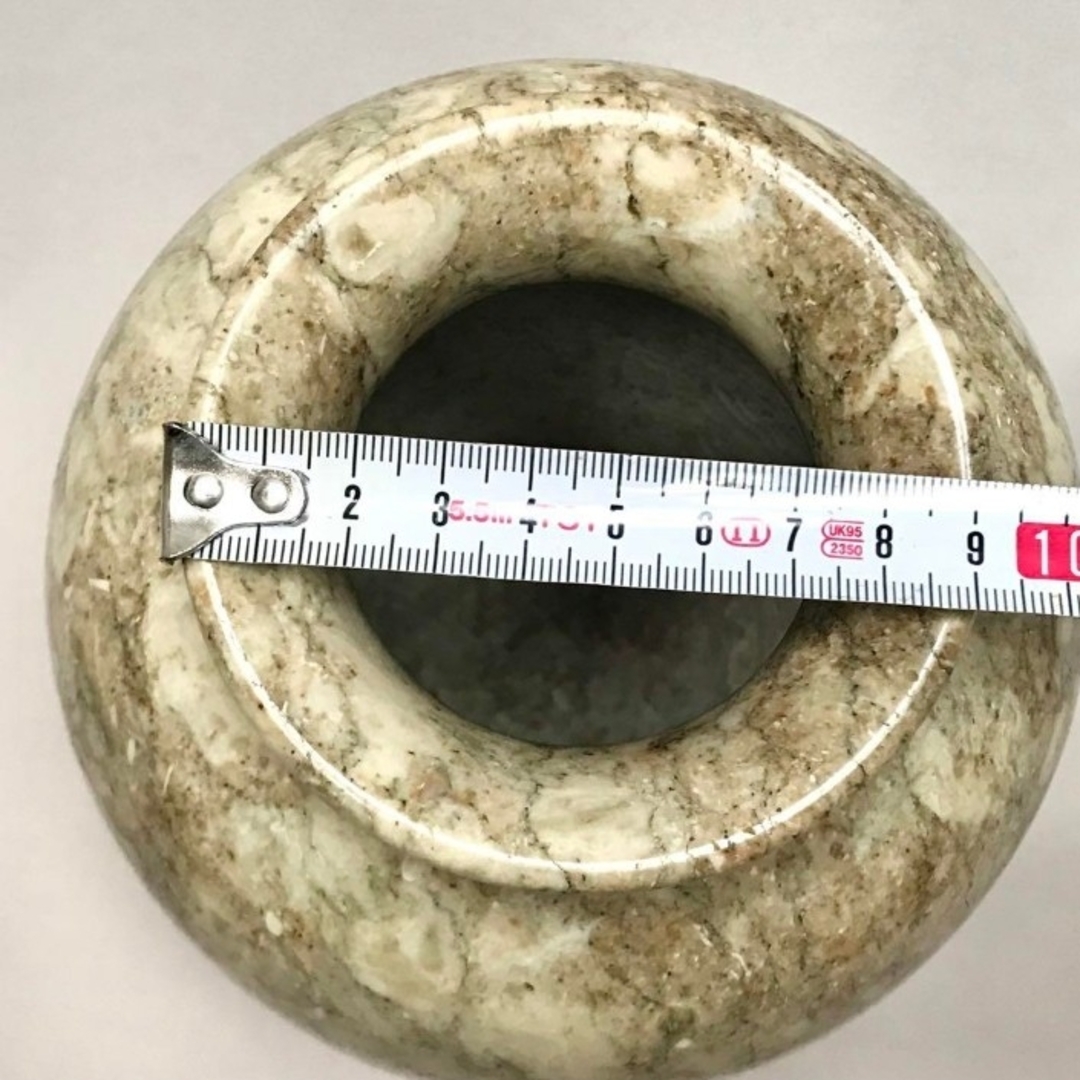 未使用 花瓶 化石 マーブル フラワーベース 大理石 高級 未使用 花瓶 化石 マーブル フラワーベース 大理石 高級