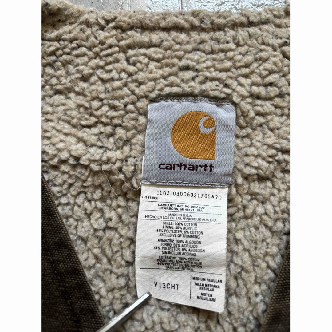 carhartt - USA製 カーハート ダックベスト ブラウン Mサイズ carhartt - USA製 カーハート ダックベスト ブラウン Mサイズ