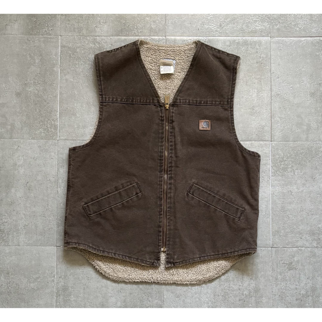 carhartt - USA製 カーハート ダックベスト ブラウン Mサイズ carhartt - USA製 カーハート ダックベスト ブラウン Mサイズ