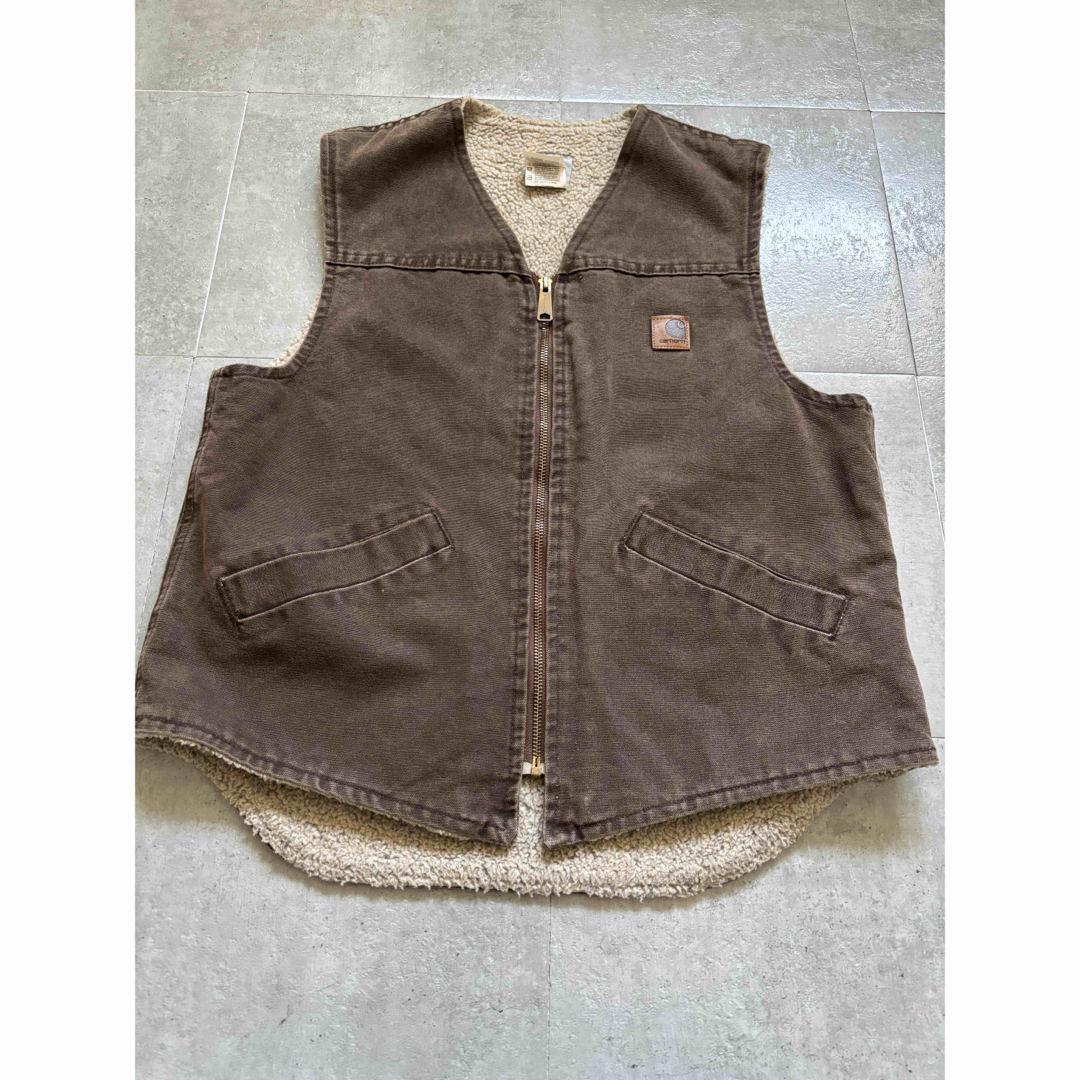 carhartt - USA製 カーハート ダックベスト ブラウン Mサイズ carhartt - USA製 カーハート ダックベスト ブラウン Mサイズ