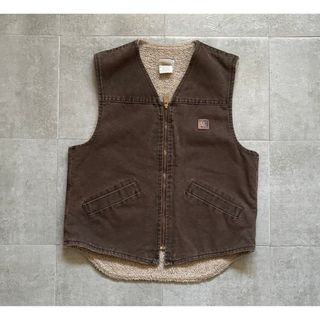 carhartt - USA製 カーハート ダックベスト ブラウン Mサイズ carhartt - USA製 カーハート ダックベスト ブラウン Mサイズ