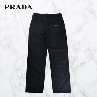 PRADA - PRADA プラダ スラックス 40(M位) 黒 【古着】【中古 PRADA - PRADA プラダ スラックス 40(M位) 黒 【古着】【中古