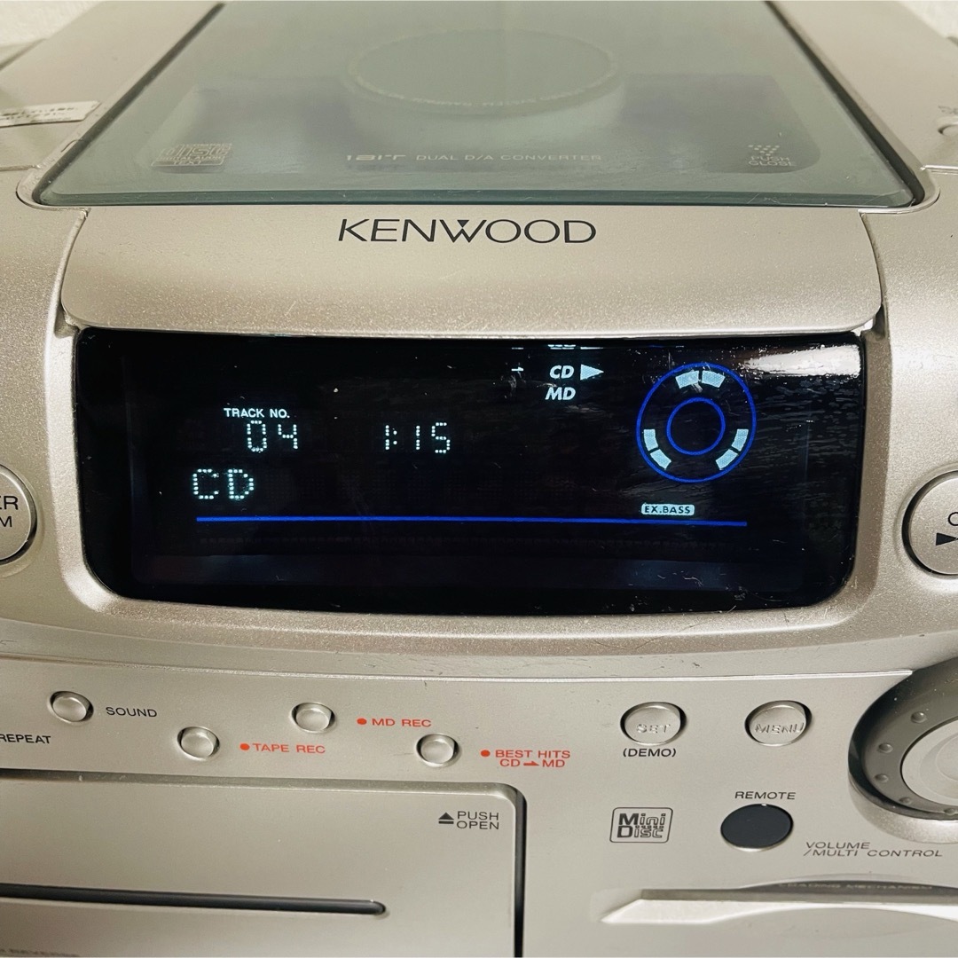 KENWOOD - ケンウッド CDMDラジカセ MDX-E3 リモコン付きの通販 KENWOOD - ケンウッド CDMDラジカセ MDX-E3 リモコン付きの通販