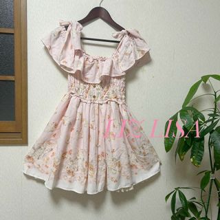 LIZ LISA - リズリサ LIZ LISA 花柄 ワンピース ピンク リボン LIZ LISA - リズリサ LIZ LISA 花柄 ワンピース ピンク リボン