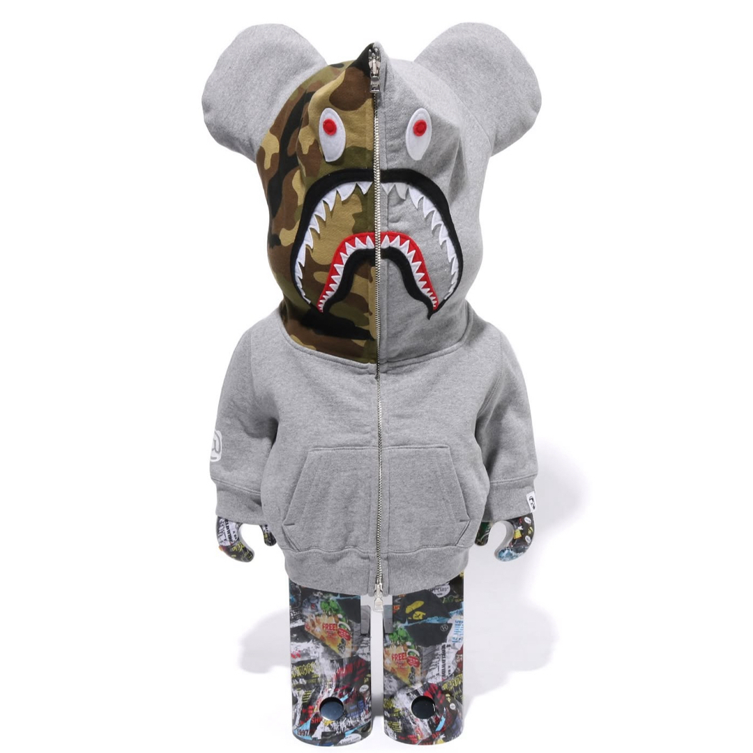 MEDICOM TOY - BE@RBRICK LEGACY CAMO SHARK GRAY 1000%の通販 MEDICOM TOY - BE@RBRICK LEGACY CAMO SHARK GRAY 1000%の通販