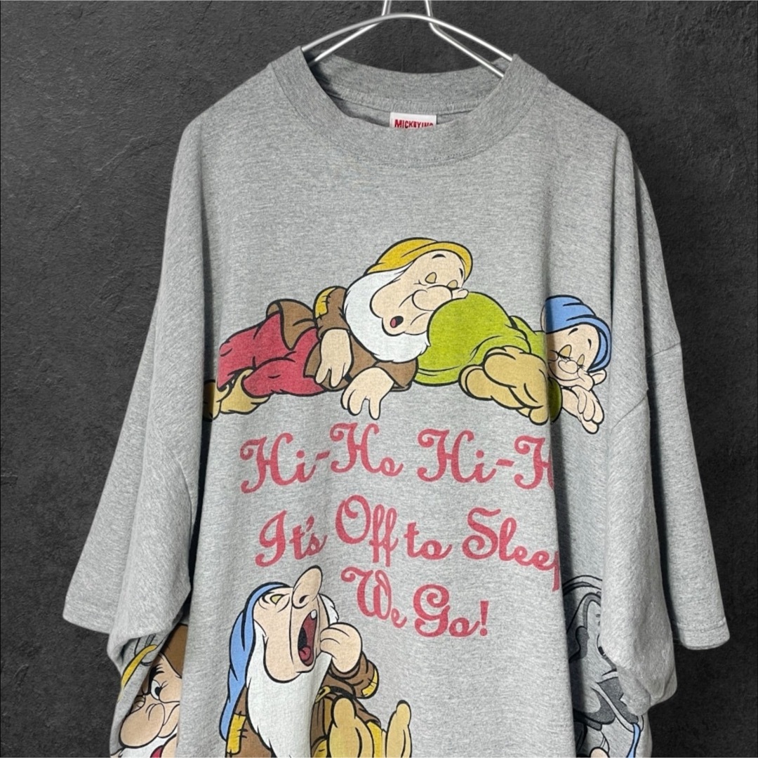 Disney - Vintage Disney 白雪姫 七人の小人達TシャツBIGサイズ4 Disney - Vintage Disney 白雪姫 七人の小人達TシャツBIGサイズ4