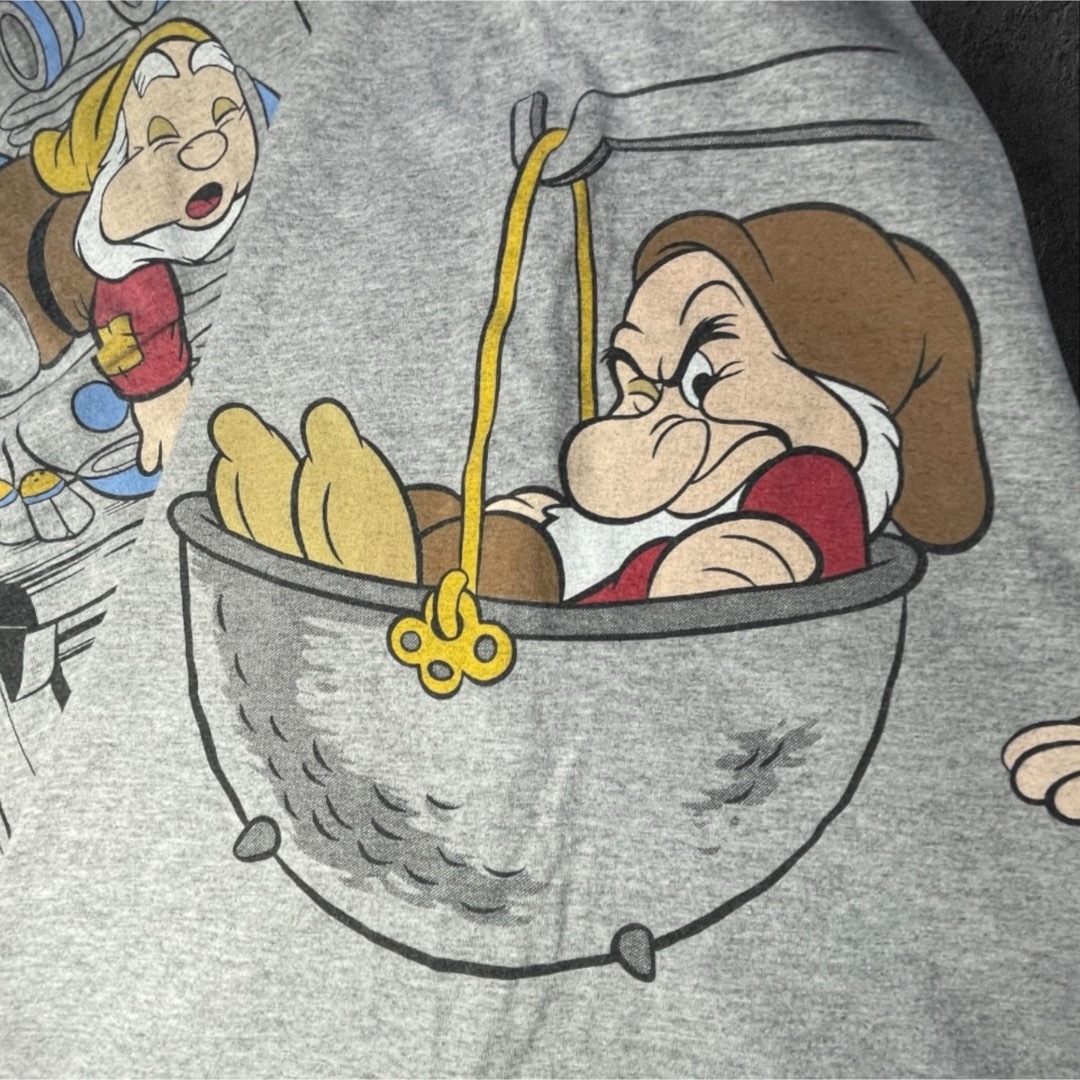 Disney - Vintage Disney 白雪姫 七人の小人達TシャツBIGサイズ4 Disney - Vintage Disney 白雪姫 七人の小人達TシャツBIGサイズ4